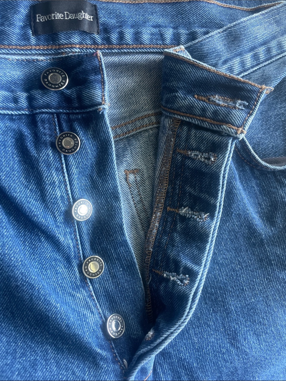 Favorite Daughter The Valentina {High-rise Button-Fly Flare Medium Wash Jeans} - Picture 3 of 8